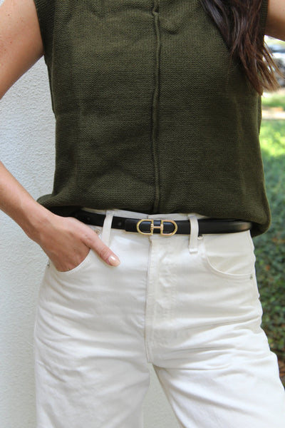 Accessory Concierge - Julian belt - Ivory