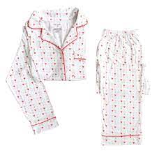 Dear Perli - Women's Long Sleeve Pajama Set in Growing Love