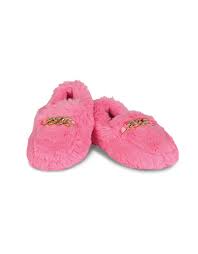Iscream - Furry Loafer Slippers - Pink