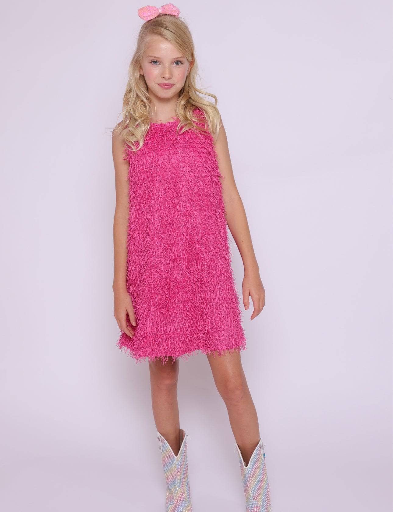 Lola & the Boys - Mia Pink Fringe Dress