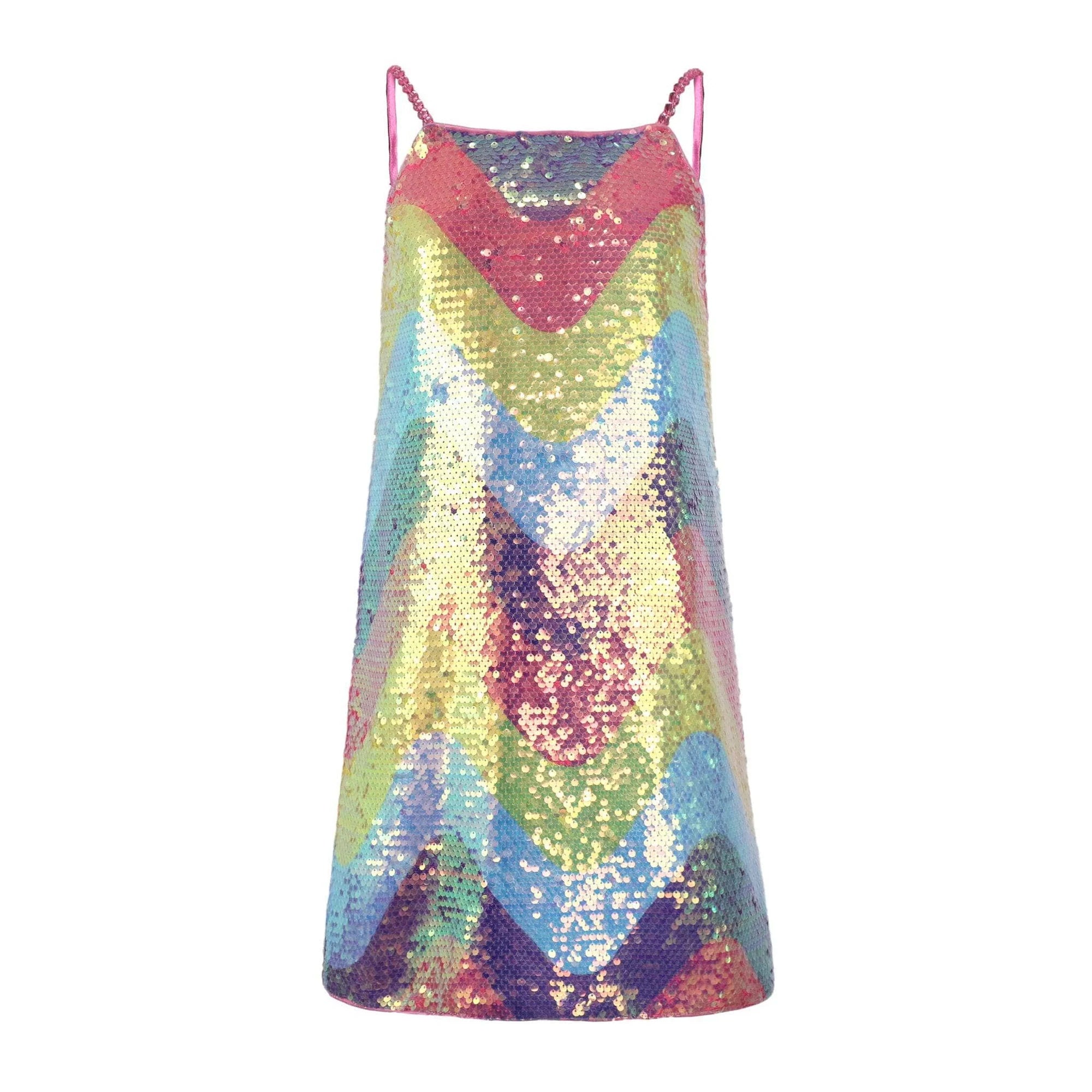 glitter rainbow dress Clarisse 811128 Prom Dress - Pastel Ombre