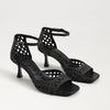 Sam Edelman - Peyton Kitten Heel Sandal- Black Weave