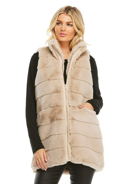 Fabulous Furs - Weekender Zip Vest - Stone