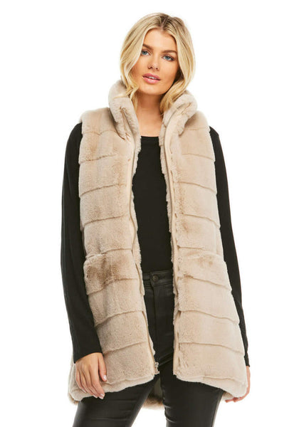 Fabulous Furs - Weekender Zip Vest - Stone