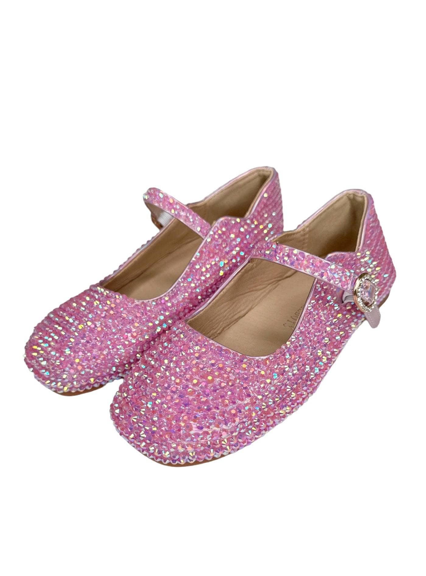 Lola & The Boys - Pretty in Pink Crystal Ballet Flat