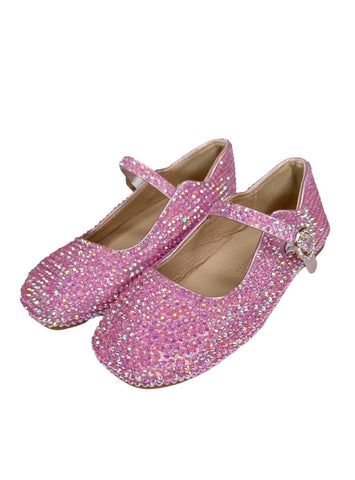 Lola & The Boys - Pretty in Pink Crystal Ballet Flat
