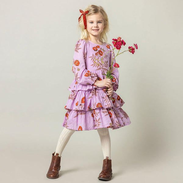 Pink Chicken - Fleur Dress - Lavender Poppy