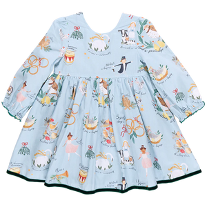 Pink Chicken - Girls Amma Dress - 12 Days of Christmas