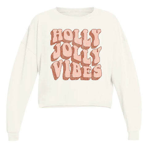 Tiny Whales - Holly Jolly Vibes LS Tee - White