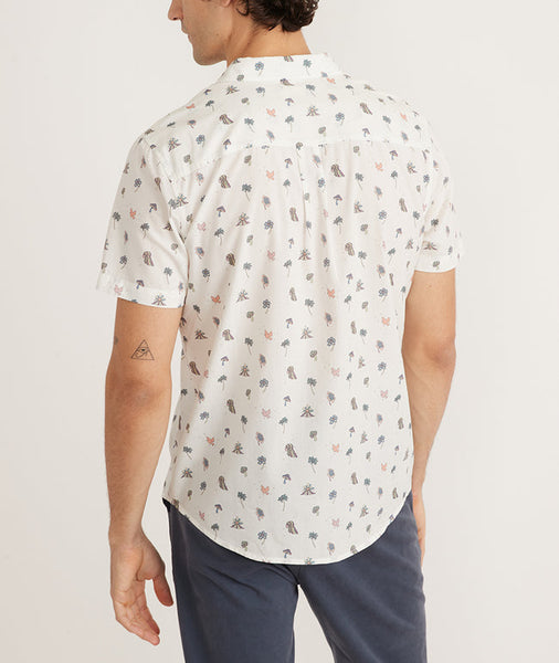 Marine Layer - S/S Cotton Rayon Shirt Natural Icon