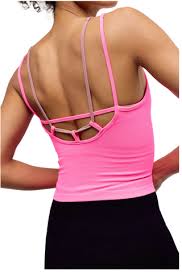 Free People -  All Clea Coastline Cami - Hot Pink Combo