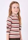 Mayoral - Rib Mock Neck Sweater - Nude Choco