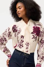 Johnny Was - Jordana Bow Blouse - Tatia