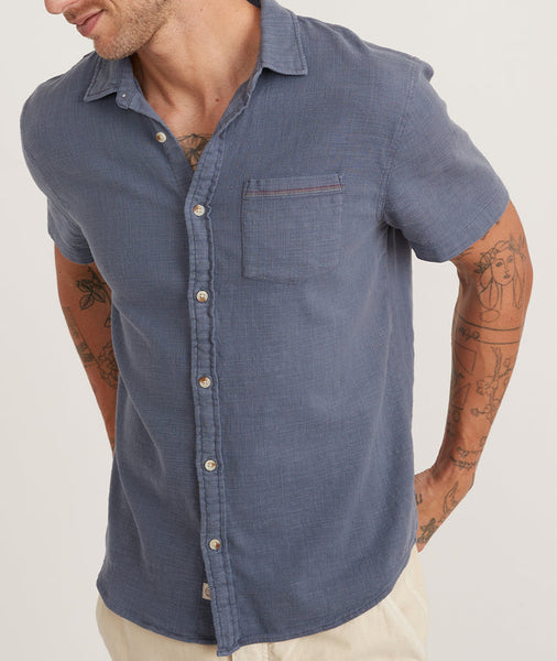 Marine Layer - S/S Stretch Selvage Shirt Vintage Indigo