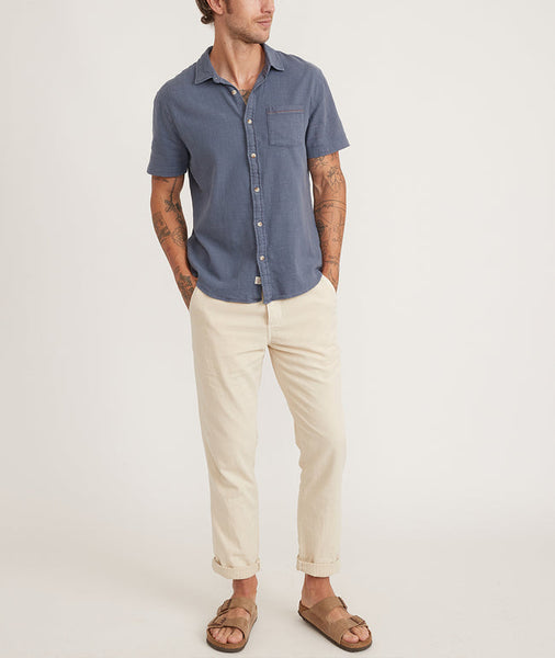 Marine Layer - S/S Stretch Selvage Shirt Vintage Indigo