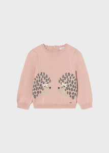 Mayoral - Jaquard Sweater w/ Tulle Skirt - Blush