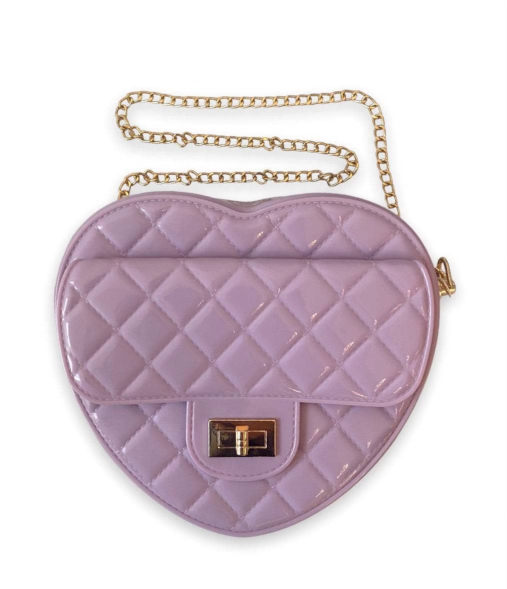 Lola and the Boys - Jelly Coco Heart Purse - Lavender