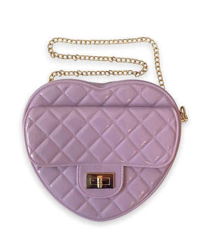 Lola and the Boys - Jelly Coco Heart Purse - Lavender