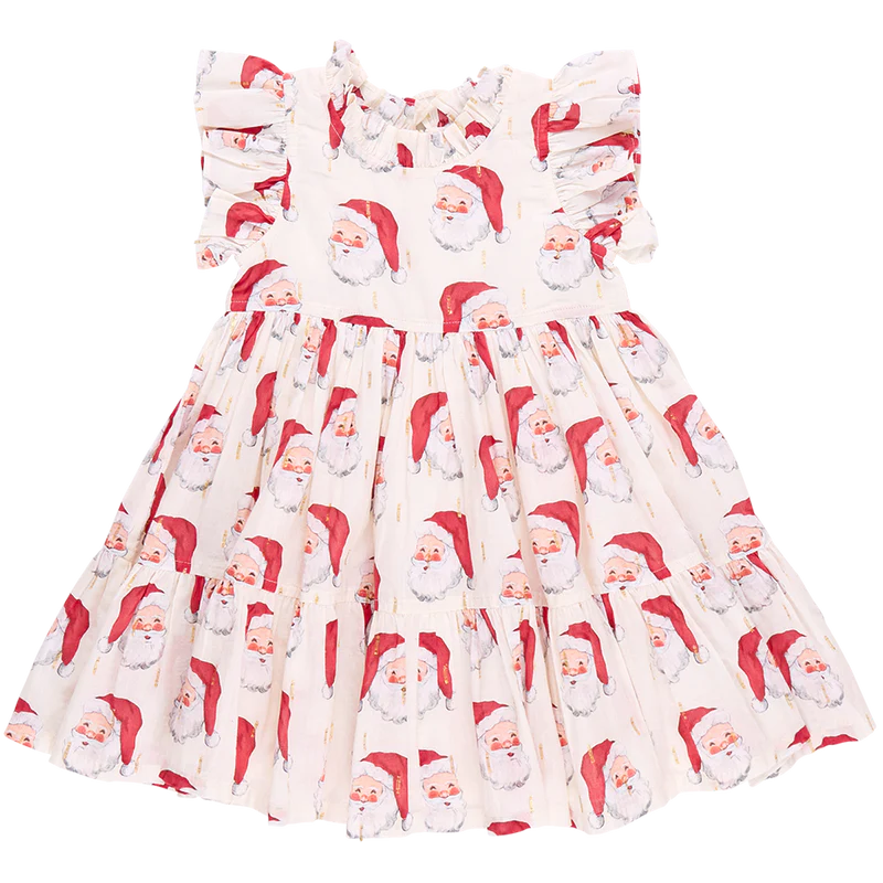 Pink Chicken - Girls Jennifer Dress - Vintage Santas