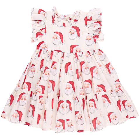 Pink Chicken - Girls Jennifer Dress - Vintage Santas