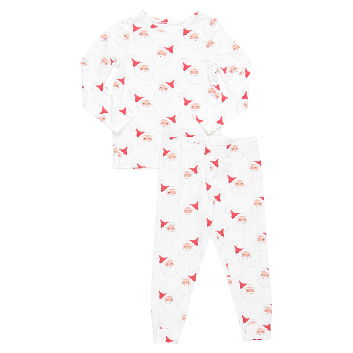 Pink Chicken - Kids Bamboo PJ Set - Small Santas