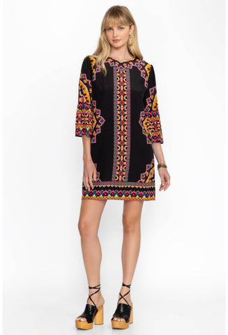 Johnny Was- Luna Shift Mini Dress- Kalessa