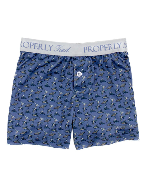 Properly Tied Boys Inlet Boxer- Terra Camo, Antlers, Flock, Pointer, Fresh Catch