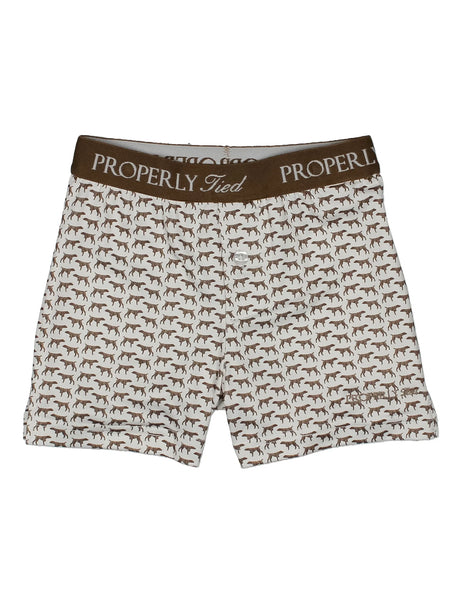 Properly Tied Boys Inlet Boxer- Terra Camo, Antlers, Flock, Pointer, Fresh Catch