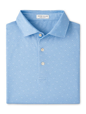 Peter Millar - Fall Football Performance Jersey Polo - Cottage Blue