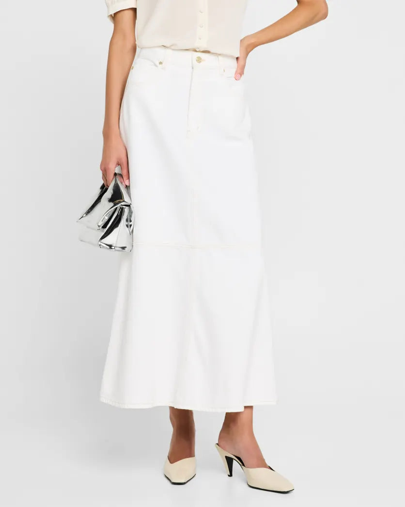 Frame - The Flounce Skirt - Au Natural Clean