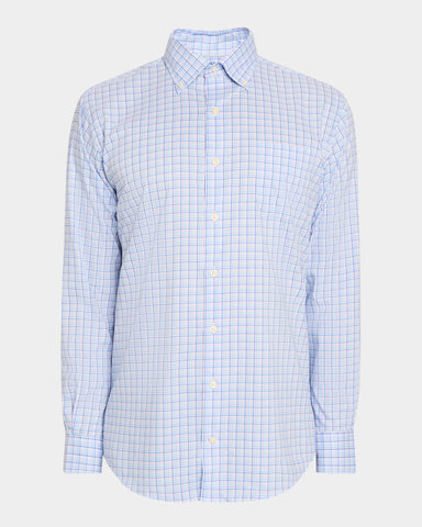 Peter Millar - Albert Crown Lite Cotton Stretch Sport Shirt - Blue Poppy