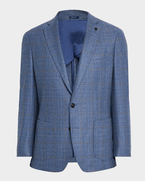 Peter Millar - Delrose Plaid Soft Jacket - Nebula Blue