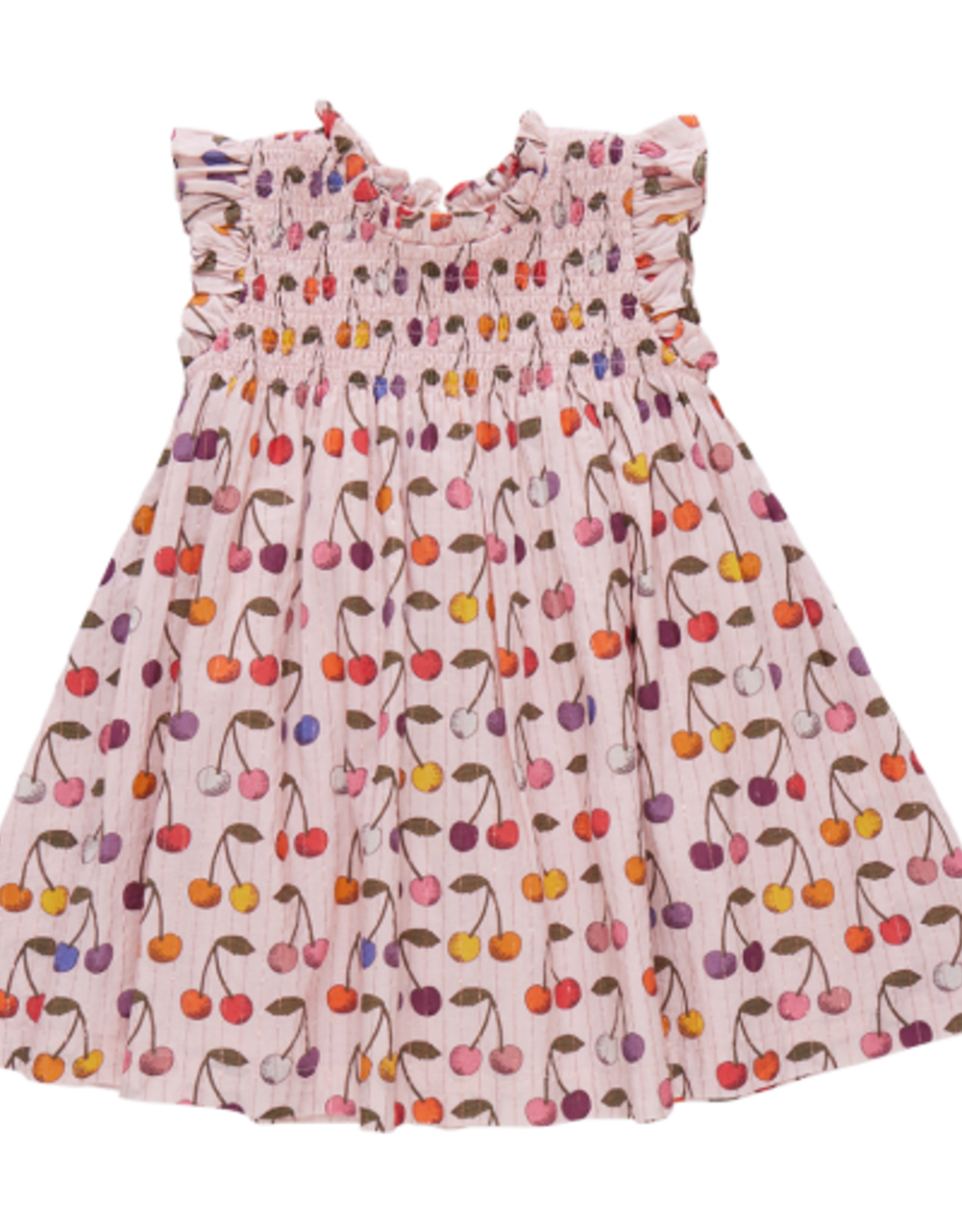 Pink Chicken - Girls Stevie Dress - Cloud Pink Cherry