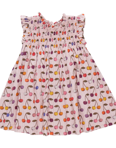 Pink Chicken - Girls Stevie Dress - Cloud Pink Cherry