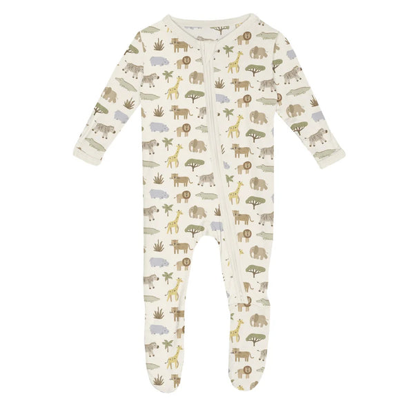 KicKee Layatte Gown & Hat -Safari