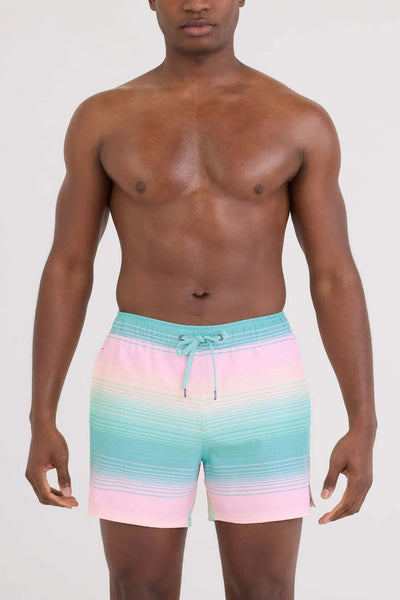 Saxx 5' Blue Hazy Stripe swim