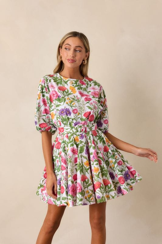 Prosperina - Fallon Swing Dress - Secret Garden Multi