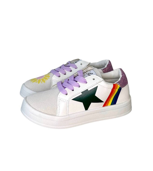 Lola & the Boys - Rainbow Sunflower Sneaker