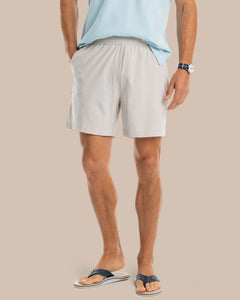 Southern Tide - Rip Channel 6" Performance Short - Marble Grey