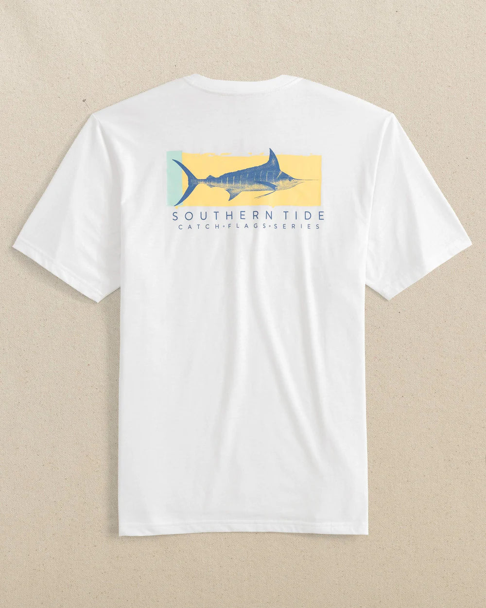 Southern Tide - Sailfish Catch Flags Tee - White