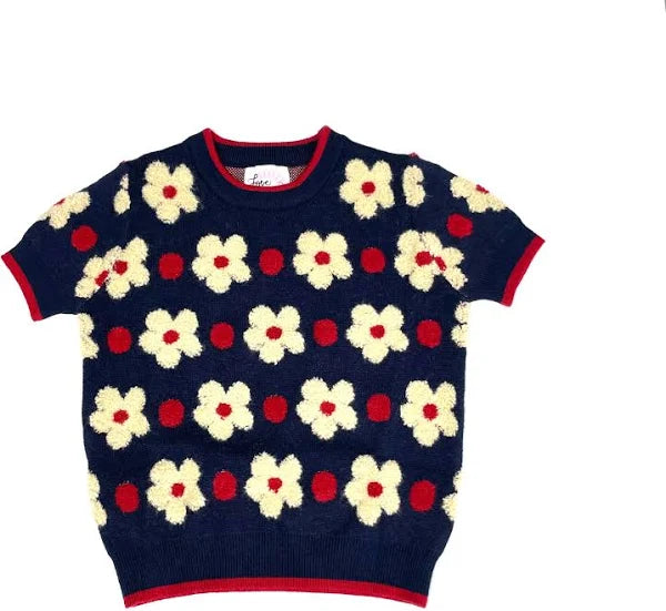 Love Daisy - Flower Jacard Sweater