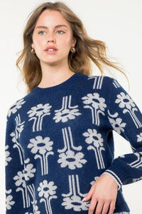 THML - Flower Knit Cashmere/Wool Sweater