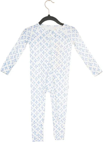 Uptown Baby - Sleep Romper - Clover Blue