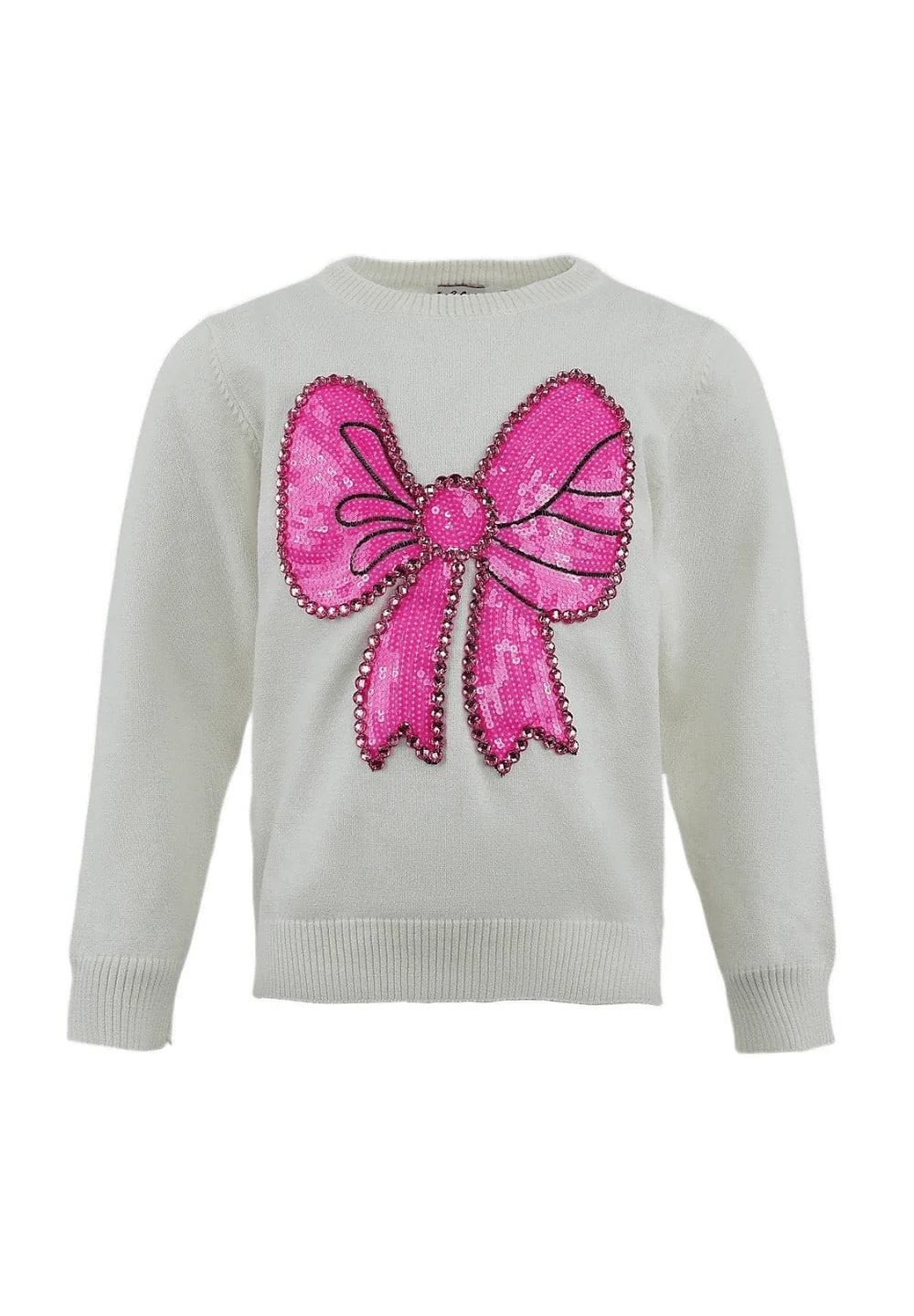 Lola & the Boys - Pinky Big Bow Sweater