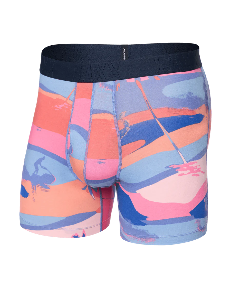 Saxx - Cooling Cotton Boxer Briefs - Bright Palmski