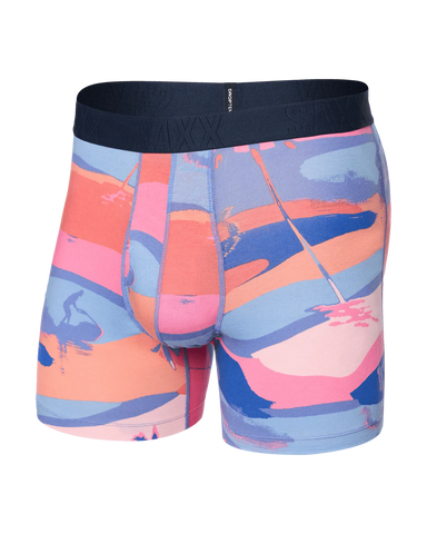 Saxx - Cooling Cotton Boxer Briefs - Bright Palmski