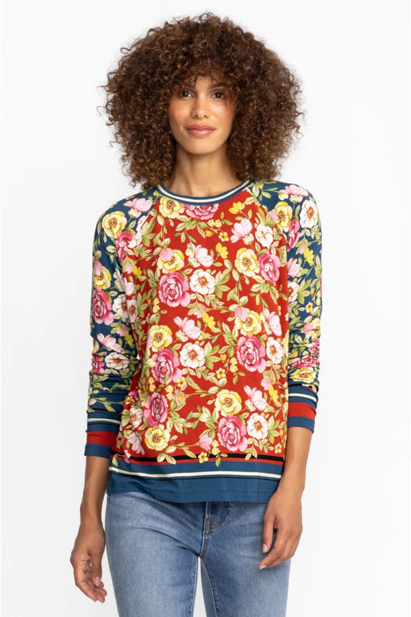 Johnny Was - The Janie favorite Long Sleeve Slim Raglan Tee - Multi