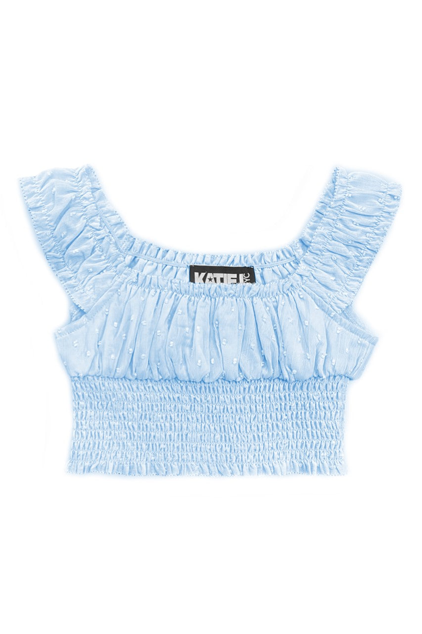 KatieJ NYC - Baby Blue Bailee Top/ Skort Set