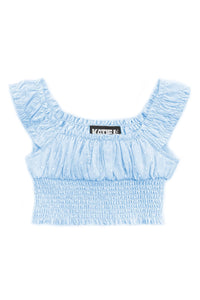 KatieJ NYC - Baby Blue Bailee Top/ Skort Set