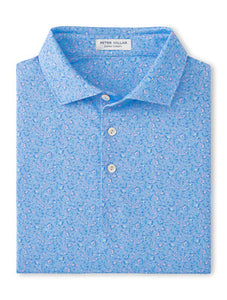 Peter Millar - Macaw Performance Jersey Polo - Cottage Blue